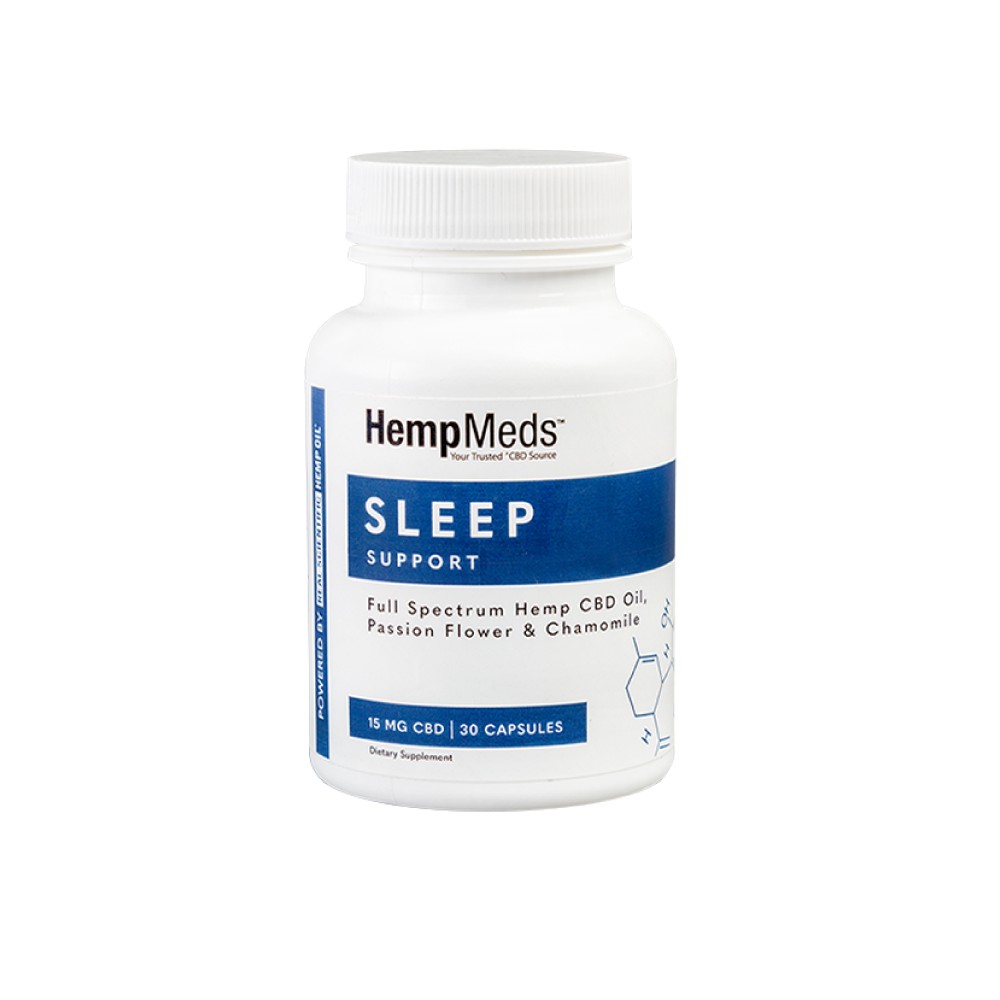CBD sleep support capsules